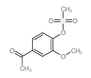 1-(3-methoxy-4-methylsulfonyloxy-phenyl)ethanone structure