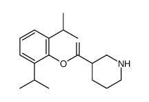 [2,6-di(propan-2-yl)phenyl] piperidine-3-carboxylate Structure