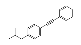 1-(2-methylpropyl)-4-(2-phenylethynyl)benzene结构式