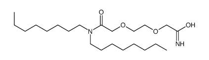 2,2'-(乙烷-1,2-二基双(氧基))双(N,N-二辛基乙酰胺)结构式