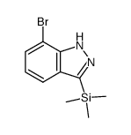 7-bromo-3-trimethylsilylindazole结构式