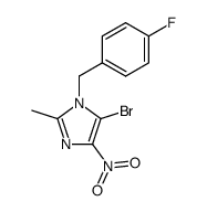 5-bromo-1-(4-fluoro-benzyl)-2-methyl-4-nitro-1H-imidazole结构式