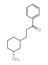3-(3-methyl-1-piperidyl)-1-phenyl-propan-1-one结构式