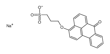 1-Propanesulfonic acid, 3-((7-oxo-7H-benz(de)anthracene-3-yl)oxy)-, so dium salt结构式