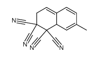 7-methylnaphthalene-1,1,2,2(3H,8aH)-tetracarbonitrile结构式