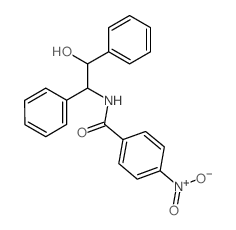 N-(2-hydroxy-1,2-diphenyl-ethyl)-4-nitro-benzamide Structure