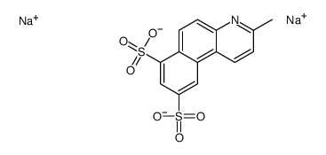 3-Methylbenzo[f]quinoline-7,9-disulfonic acid disodium salt结构式