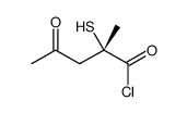 2-Mercapto-2-methyl-4-oxopentanoic acid chloride结构式