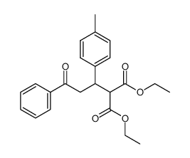 diethyl 2-[1-(4-methylphenyl)-3-oxo-3-phenylpropyl]malonate Structure