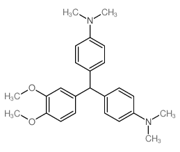 Benzenamine,4,4'-[(3,4-dimethoxyphenyl)methylene]bis[N,N-dimethyl-结构式