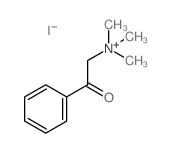 Benzeneethanaminium,N,N,N-trimethyl-b-oxo-,iodide (1:1) Structure