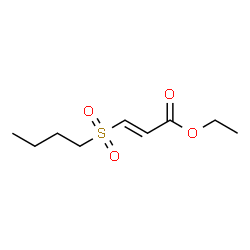 3-(Butylsulfonyl)acrylic acid ethyl ester Structure