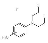 4-(Bis(2-chloroethyl)amino)-1-methylpyridinium iodide Structure