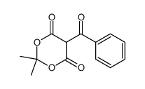 5-benzoyl-2,2-dimethyl-1,3-dioxane-4,6-dione结构式