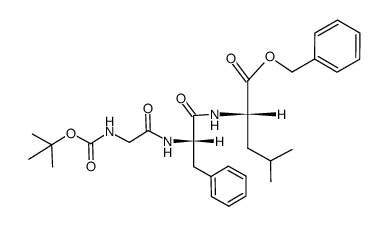 Boc-Gly-Phe-Leu-OBn Structure