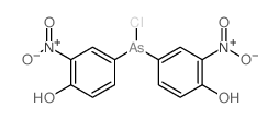 4-[chloro-(4-hydroxy-3-nitro-phenyl)arsanyl]-2-nitro-phenol结构式