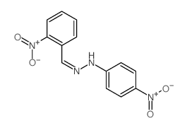 Benzaldehyde, 2-nitro-,2-(4-nitrophenyl)hydrazone structure