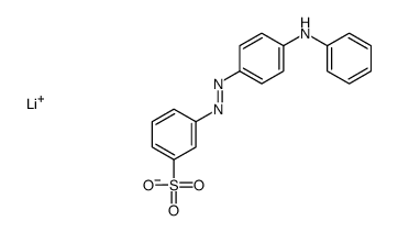 lithium,3-[(4-anilinophenyl)diazenyl]benzenesulfonate Structure