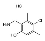 2-(aminomethyl)-4-chloro-3,5-dimethylphenol hydrochloride Structure