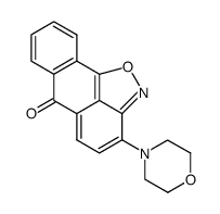 6H-6-oxo-3-morpholinoanthra(1,9-cd)isoxazole Structure