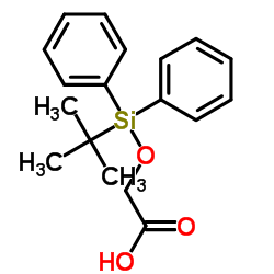 2-((tert-Butyldiphenylsilyl)oxy)acetic acid structure