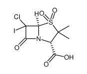 6-chloro-6-iodopenicillanic acid 1,1-dioxide结构式