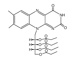 2',3',4',5'-riboflavin tetrapropionate Structure