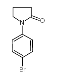1-(4-溴苯基)2-吡咯烷酮结构式
