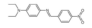 N,N-diethyl-N'-(4-nitro-benzylidene)-p-phenylenediamine结构式