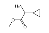Amino-cyclopropyl-acetic acid methyl ester Structure