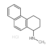 1-Phenanthrenamine,1,2,3,4-tetrahydro-N-methyl-, hydrochloride (1:1) Structure