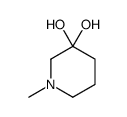3,3-Piperidinediol,1-methyl-(9CI) Structure