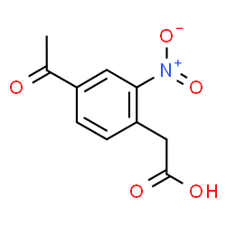 2-(4-Acetyl-2-nitrophenyl)acetic acid结构式