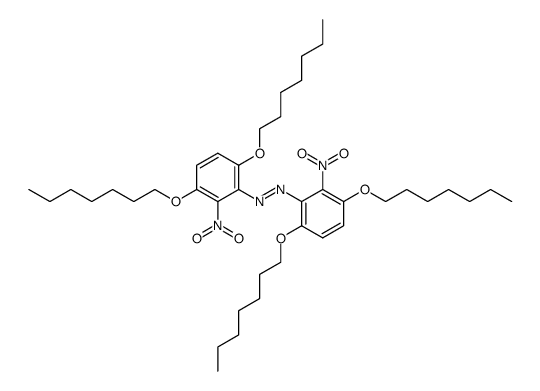 1,2-bis(3,6-bis(heptyloxy)-2-nitrophenyl)diazene结构式