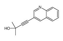 2-methyl-4-quinolin-3-ylbut-3-yn-2-ol结构式