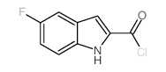 1H-INDOLE-2-CARBONYL CHLORIDE,5-FLUORO-结构式