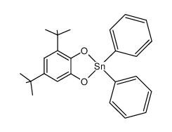 4,6-di-tert-butyl-2,2-diphenylbenzo[d][1,3,2]dioxastannole结构式