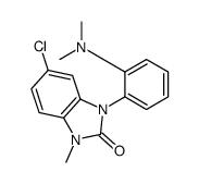 5-chloro-3-(2-dimethylaminophenyl)-1-methyl-benzoimidazol-2-one structure