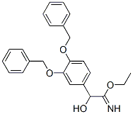 Benzeneethanimidic acid,-alpha--hydroxy-3,4-bis(phenylmethoxy)-,ethyl ester (9CI) Structure