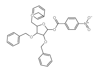 [3,4-bis(phenylmethoxy)-5-(phenylmethoxymethyl)oxolan-2-yl] 4-nitrobenzoate Structure