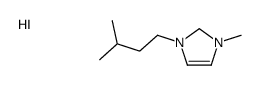 1-methyl-3-(3-methylbutyl)-1,2-dihydroimidazol-1-ium,iodide Structure