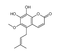 7,8-Dihydroxy-6-methoxy-5-(3-methyl-2-butenyl)-2H-1-benzopyran-2-one picture