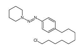 [4-(9-chlorononyl)phenyl]-piperidin-1-yldiazene结构式