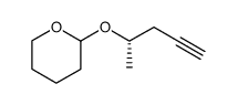 (S)-2-[(tetrahydro-2H-pyran-2-yl)oxy]-4-pentyne结构式