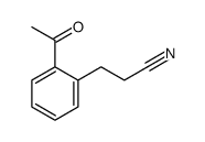 3-(2-acetylphenyl)propanenitrile Structure