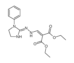 diethyl [[2-(4,5-dihydro-1-phenyl-1H-imidazol-2-yl)hydrazinyl]methylene]propanedioate Structure
