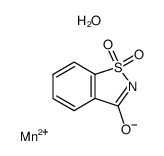 1,1-dioxo-1λ6-benz[d]isothiazol-3-one, saccharin, manganese (II)-salt Structure