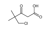 5-chloro-4,4-dimethyl-3-oxopentanoic acid结构式