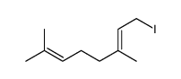 1-iodo-3,7-dimethylocta-2,6-diene结构式