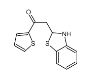 2-(2,3-dihydro-1,3-benzothiazol-2-yl)-1-thiophen-2-ylethanone Structure